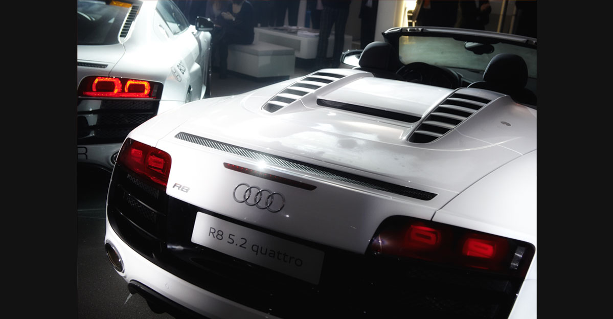 Event-Dokumentation der Premiere des Audi R8 Spyder in Mainz